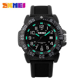 Noctilucent Waterproof Stainless Steel Wrist Watch With Rotate Zones