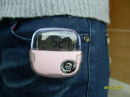 Ροζ βήμα καταμέτρηση ζώνης Clip Calorie Count Pedometer με CE, ROHS