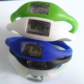Υγιές ρολόι Wristband σιλικόνης, αθλητισμός Wristwatch μόδας των αδιάβροχων γυναικών