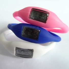 Μαύρος αθλητισμός Wristwatch ζωνών ρολογιών Wristband σιλικόνης για τη στρατοπέδευση/την πεζοπορία