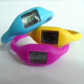 Μαύρος αθλητισμός Wristwatch ζωνών ρολογιών Wristband σιλικόνης για τη στρατοπέδευση/την πεζοπορία