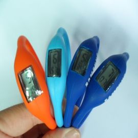 Άσπρο/μπλε ρολόι Wristband σιλικόνης, αθλητικός χαλαζίας Wristwatch με το διευθετήσιμο χρονικό εξόγκωμα