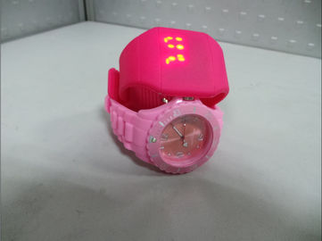 Καθημερινό αδιάβροχο ρολόι Wristband σιλικόνης, οδηγημένο σιλικόνη ρολόι οθόνης αφής, cOem