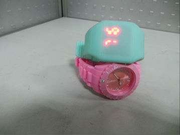 Καθημερινό αδιάβροχο ρολόι Wristband σιλικόνης, οδηγημένο σιλικόνη ρολόι οθόνης αφής, cOem