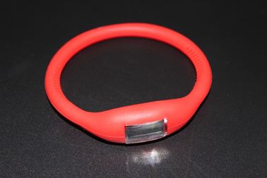Ρολόι Wristband αθλητικών βραχιολιών με ιονικό, κόκκινο οδηγημένο ρολόι ζελατίνας σιλικόνης το λαστιχένιο
