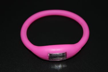 Ρολόι Wristband αθλητικών βραχιολιών με ιονικό, κόκκινο οδηγημένο ρολόι ζελατίνας σιλικόνης το λαστιχένιο