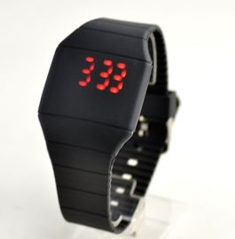 Να αναβοσβήσει ρολογιών οθόνης αφής ρολόι Wristband σιλικόνης με το λογότυπο συνήθειας