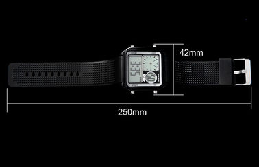 Το αναλογικό ρολόι ζωνών LCD EL Backlight PU, ανησυχεί ψηφιακό Wristwatches