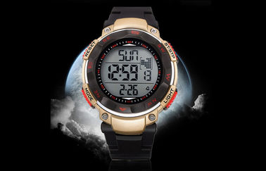 Προωθητικά ρολόγια νερού ημερολογιακού Wristwatch ζωνών ABS ανθεκτικά στρογγυλά ψηφιακά