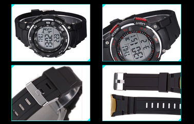 Προωθητικά ρολόγια νερού ημερολογιακού Wristwatch ζωνών ABS ανθεκτικά στρογγυλά ψηφιακά
