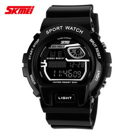 LCD πολλών χρήσεων ψηφιακό Wristwatch με PU το νικέλιο λουριών ελεύθερο