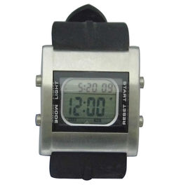 Πολλών χρήσεων ψηφιακή δόνηση Wristwatch γ-κλονισμού EL Backlight ρολογιών ορθογώνια