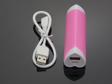 Φορητή τράπεζα δύναμης κραγιόν USB μορφής καρδιών για Iphone/Ipod, ζωηρόχρωμα