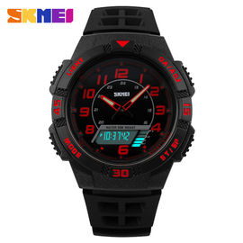2 η χρονική ζώνη αναλογικό-ψηφιακό Wristwatch με προσαρμόζει το λογότυπο εμπορικών σημάτων