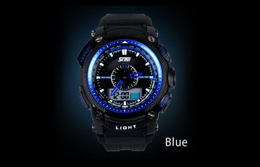 5 ATM αναλογικό-ψηφιακό Wristwatch, επίδειξη Wristwatches υπόθεσης LCD ABS