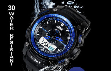5 ATM αναλογικό-ψηφιακό Wristwatch, επίδειξη Wristwatches υπόθεσης LCD ABS