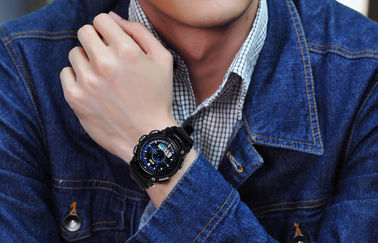 5 ATM αναλογικό-ψηφιακό Wristwatch, επίδειξη Wristwatches υπόθεσης LCD ABS