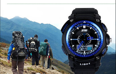 5 ATM αναλογικό-ψηφιακό Wristwatch, επίδειξη Wristwatches υπόθεσης LCD ABS