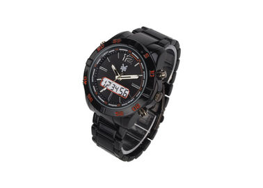 Κίνημα αναλογικό-ψηφιακό Wristwatch της Ιαπωνίας για τα άτομα με την πίσω ελαφριά διπλή χρονική επίδειξη EL