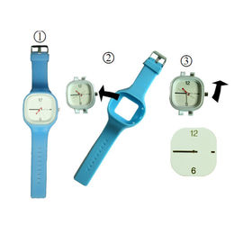 Μοντέρνη τυπωμένη συνήθεια ζελατίνα Wristwatches με το ανταλλάξιμα λουρί/το πρόσωπο