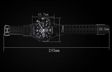 Διπλή διαφορά ώρας αναλογικό-ψηφιακό Wristwatch ατόμων cOem με τον ωριαίο κτύπο