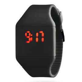 Ο ψηφιακός Μαύρος Wristwatch των για άνδρες και για γυναίκες οδηγήσεων για το δώρο Χριστουγέννων, ρολόι των απρόσωπων οδηγήσεων βραχιολιών