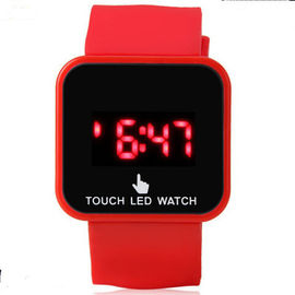 Ψηφιακό Wristwatch των πορφυρών οδηγήσεων για το ODM cOem Wristband πλαστικής περίπτωσης + σιλικόνης κοριτσιών