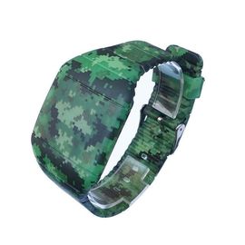 Μη - εξασθενίστε τα άτομα ψηφιακό Wristwatches των τρισδιάστατων οδηγήσεων τυπωμένων υλών με το σχέδιο, ρολόι των στρατιωτικών οδηγήσεων