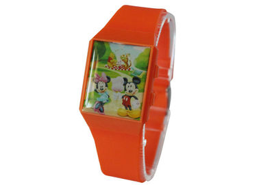 Το μεγάλο πρόσωπο οδήγησε το ψηφιακό λουρί Wristwatch TPU χαλαζία της Ιαπωνίας Movt, ανοξείδωτο πίσω