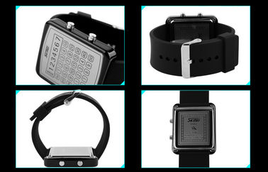 EL Backlight ψηφιακό Wristwatch, ρολόγια οδηγήσεων καθρεφτών πινάκων υπολογιστών