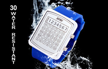 EL Backlight ψηφιακό Wristwatch, ρολόγια οδηγήσεων καθρεφτών πινάκων υπολογιστών