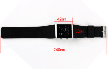 Ψηφιακό Wristwatch των οδηγήσεων κοριτσιών, μπλε ηλεκτρονικά ρολόγια λουριών σιλικόνης