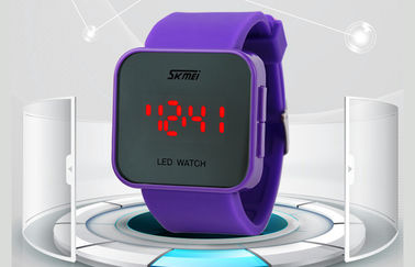 Wristwatch των ρόδινων ψηφιακών ρολογιών Wommens ABS οδηγήσεων υπόθεσης 1 νερό του ATM ανθεκτικό