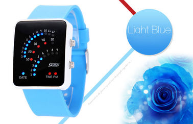 Μαύρη περίπτωση κραμάτων Wristwatch 12/24 οδηγήσεων ώρας ψηφιακή για εφηβικό