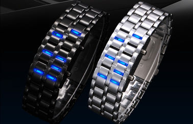 Ψηφιακό Wristwatch των ανθεκτικών οδηγήσεων νερού, ρολόι Σαμουράι σιδήρου ατόμων
