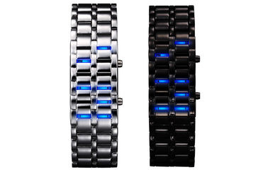 Ψηφιακό Wristwatch των ανθεκτικών οδηγήσεων νερού, ρολόι Σαμουράι σιδήρου ατόμων