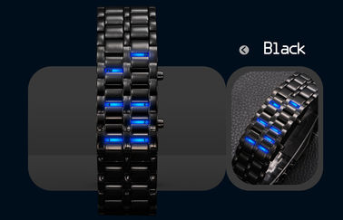 Ψηφιακό Wristwatch των ανθεκτικών οδηγήσεων νερού, ρολόι Σαμουράι σιδήρου ατόμων