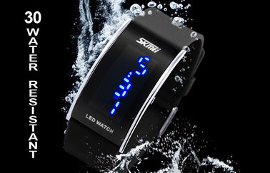 Ψηφιακό Wristwatch 3 των για άνδρες και για γυναίκες PU οδηγήσεων ζωνών νερό του ATM ανθεκτικό
