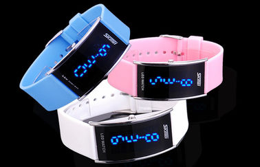 Ψηφιακό Wristwatch 3 των για άνδρες και για γυναίκες PU οδηγήσεων ζωνών νερό του ATM ανθεκτικό