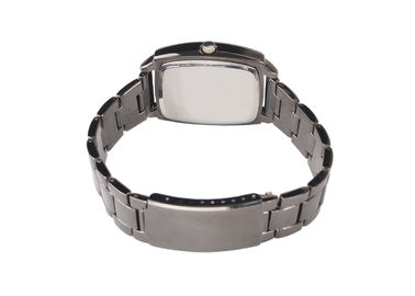 Πολυτελές ορθογώνιο μέταλλο Wristwatch αντίστασης ύδατος για τους άνδρες/τις γυναίκες