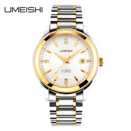 Σκληρά γυαλιά Wristwatch περίπτωσης και λουριών QuartzWatch ανοξείδωτου υψηλών σημείων για το αρσενικό