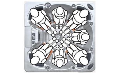 Υπαίθριο Jacuzzier Whirlpools Massage Spa/Party SPA ενήλικοι εξοπλισμού for7
