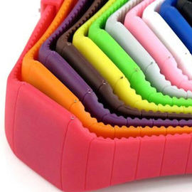 Οδηγημένο ρολόι Wristband σιλικόνης οθόνης αφής δώρων παιδιών, αθλητικό ρολόι σιλικόνης
