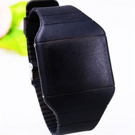 Κίτρινη οθόνη αφής των ψηφιακών οδηγήσεων Wristband αθλητικής σιλικόνης των ανδρών/των γυναικών