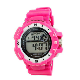 Ζωηρόχρωμος PVC επαγγελματίας γυναικείου Wristwatch ζωνών πολλών χρήσεων ψηφιακός