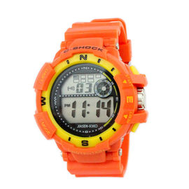 Ζωηρόχρωμος PVC επαγγελματίας γυναικείου Wristwatch ζωνών πολλών χρήσεων ψηφιακός