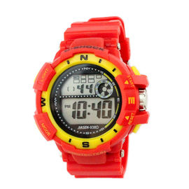 Ζωηρόχρωμος PVC επαγγελματίας γυναικείου Wristwatch ζωνών πολλών χρήσεων ψηφιακός