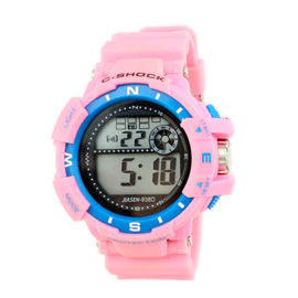 Ζωηρόχρωμος PVC επαγγελματίας γυναικείου Wristwatch ζωνών πολλών χρήσεων ψηφιακός