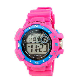 Ζωηρόχρωμος PVC επαγγελματίας γυναικείου Wristwatch ζωνών πολλών χρήσεων ψηφιακός