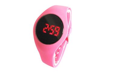 Ψηφιακό Chronograph Wristwatch των ρόδινων οδηγήσεων της Νίκαιας κοριτσιών με PU την πόρπη